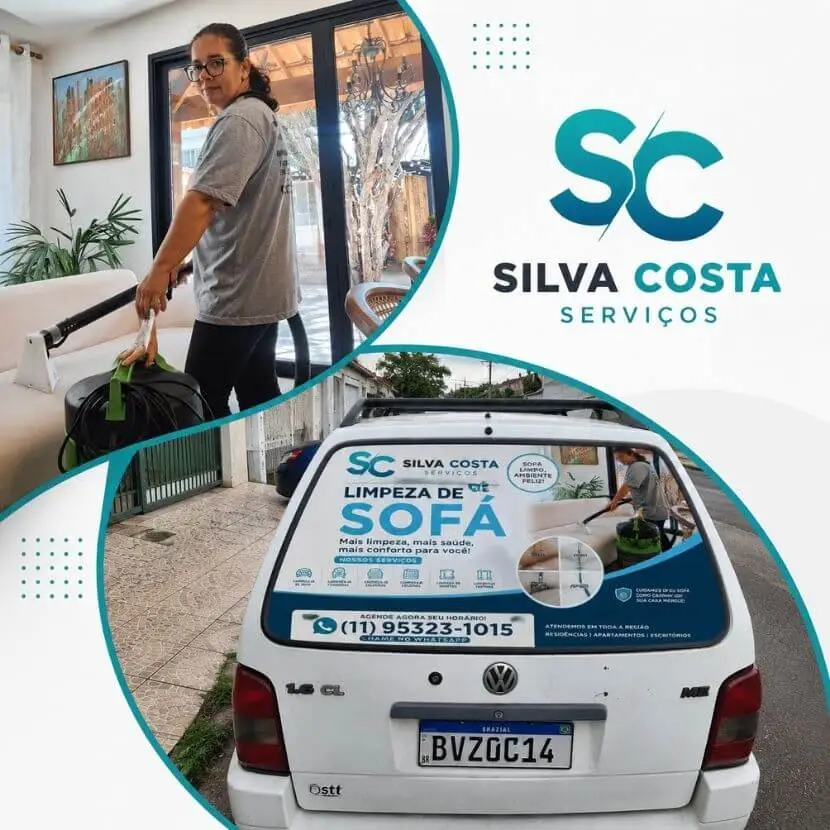 Equipe em serviço de higienização